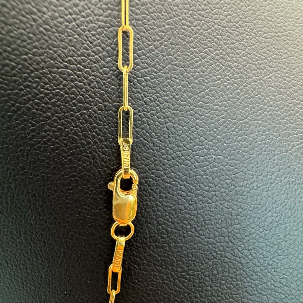 Gold Filled Paperclip Chain - Picture 4 of 4